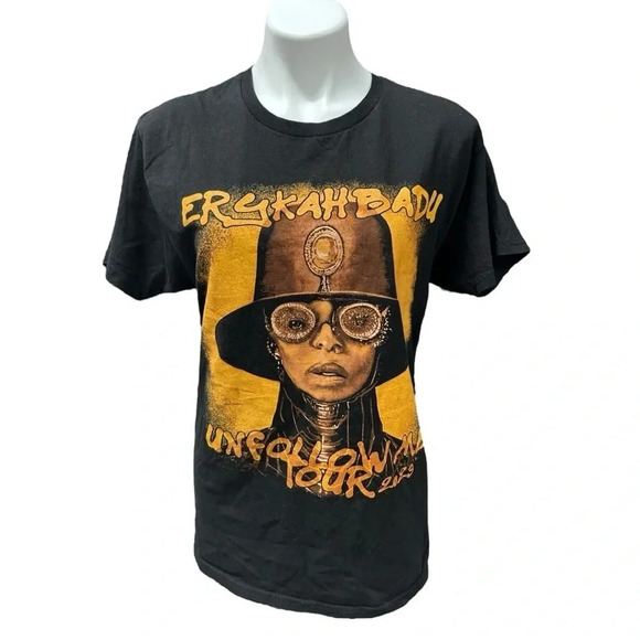 Iconic Erykah Badu Unfollow Me 2023 Concert T-Shirt Tee - Picture 1 of 9